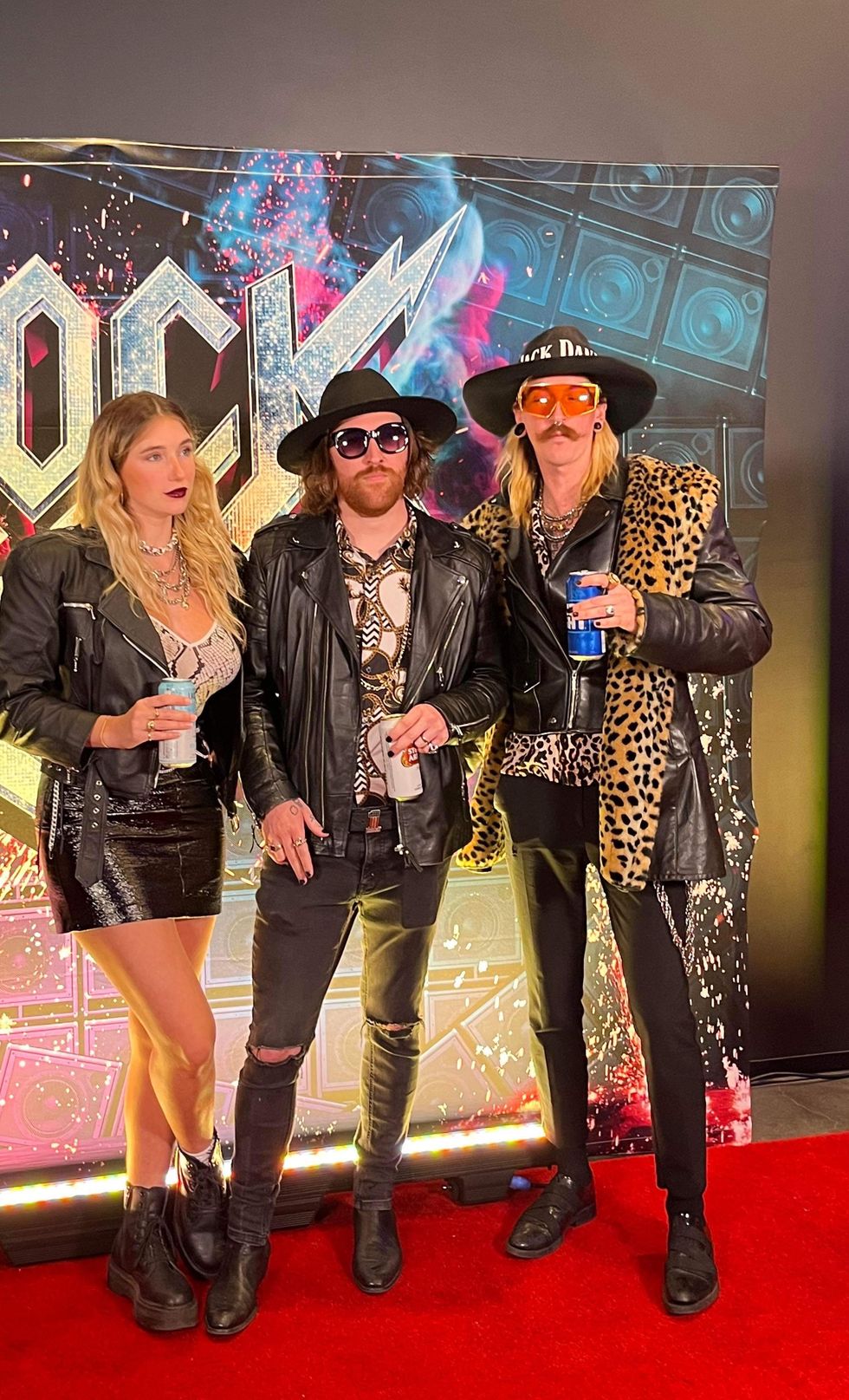 Maxime Blais au tapis rouge de Rock of Ages.