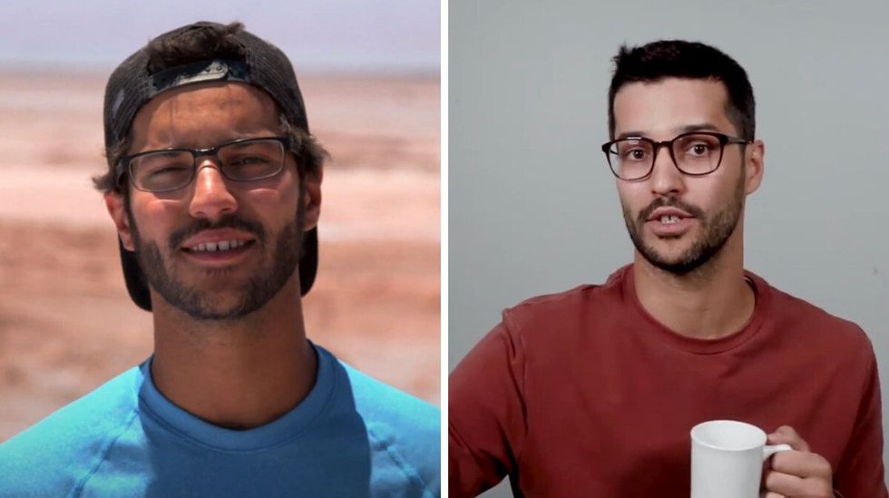 Maxime Pearson dans Vol 920. Droite : Maxime Pearson.