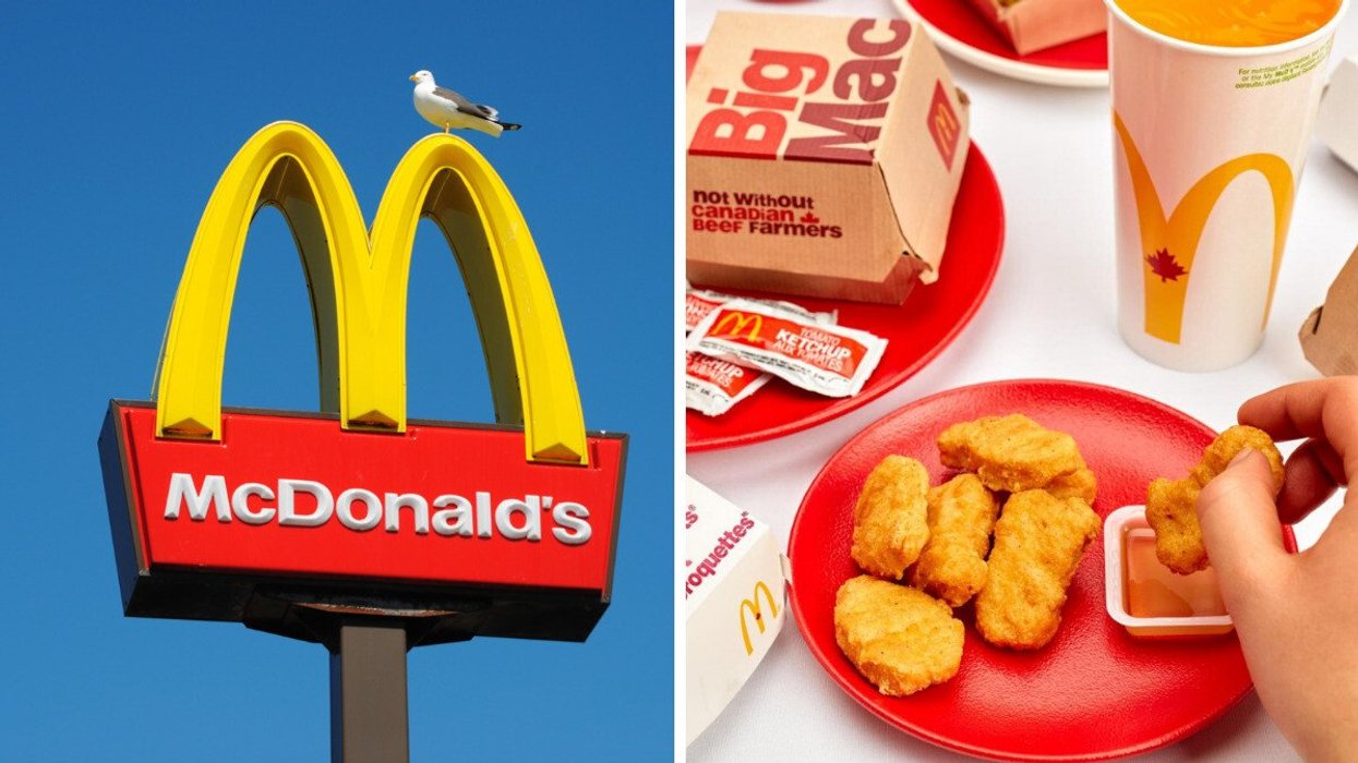 McDonald's Canada. Droite : 6 McCroquettes.
