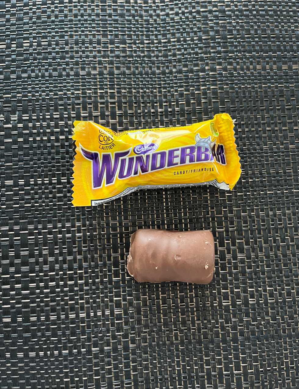 Mini barre de chocolat Wonderbar.