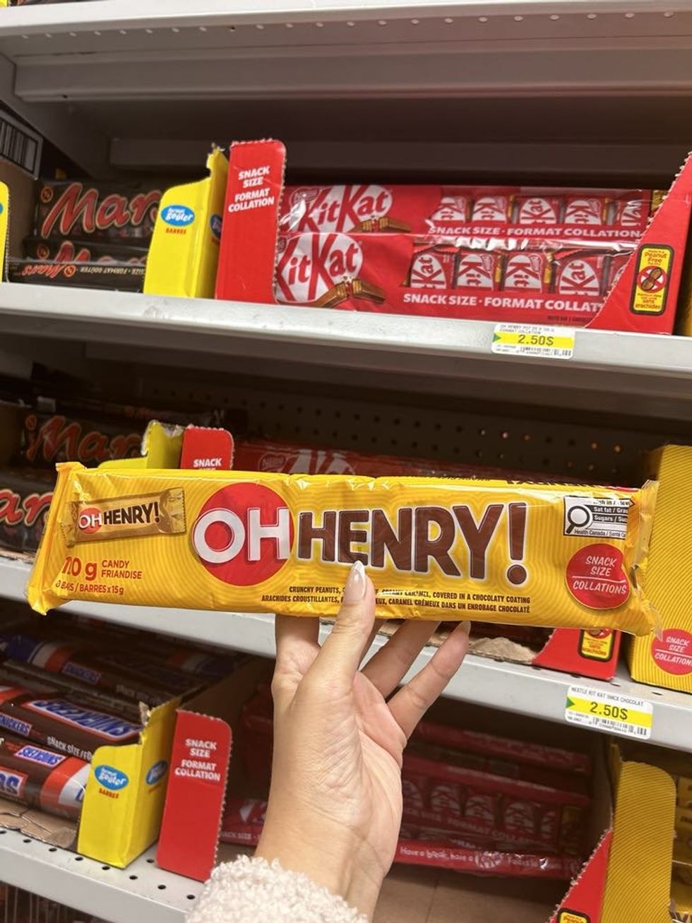Mini barres Oh Henry.