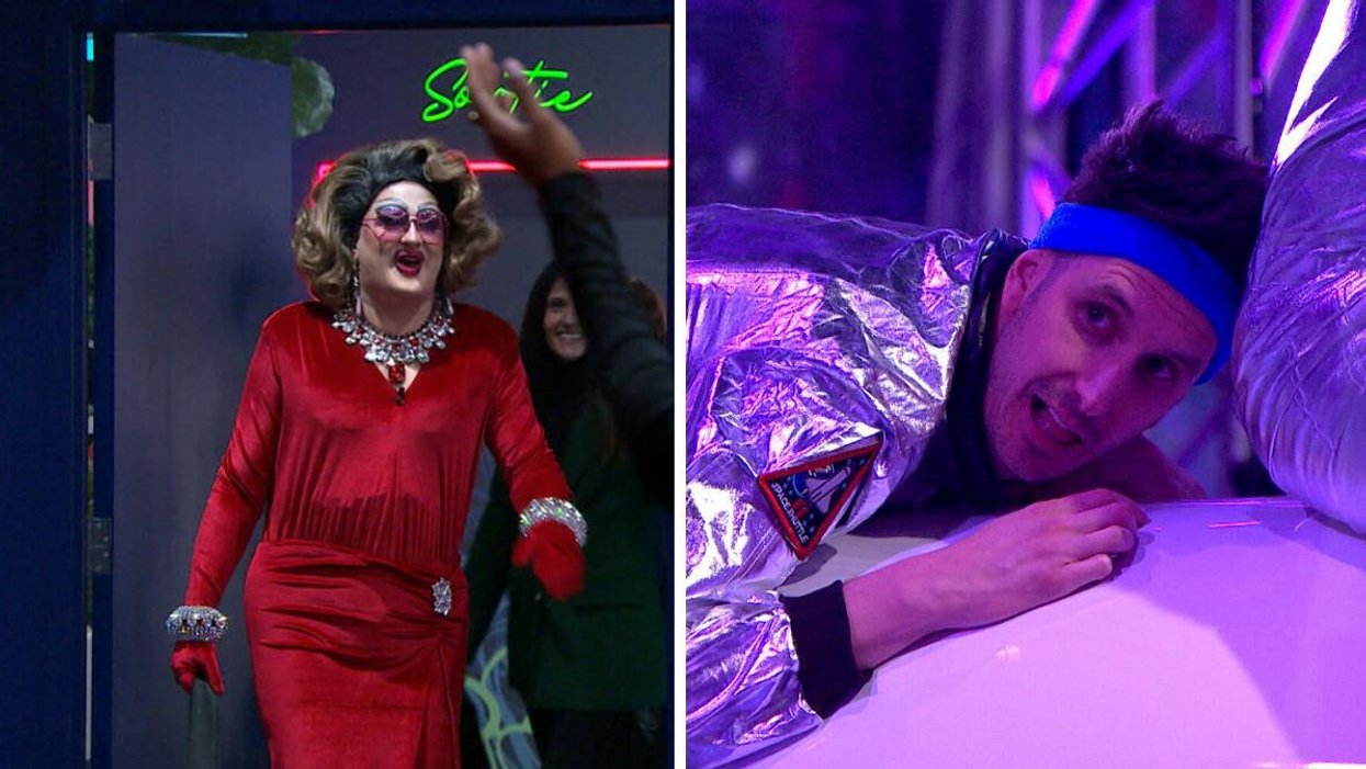 Mona de Grenoble de Big Brother Célébrités 3. Droite : Jérémy Demay de Big Brother Célébrités 3.