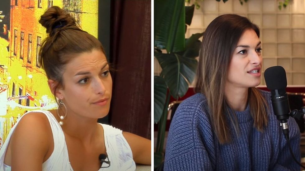 Nancy Desjardins dans Occupation Double Portugal. Droite : Nancy Desjardins.