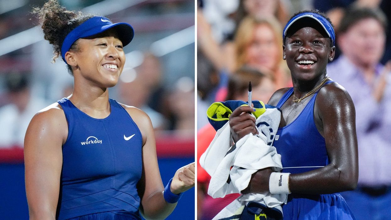 Naomi Osaka. Droite : Victoria Mboko.