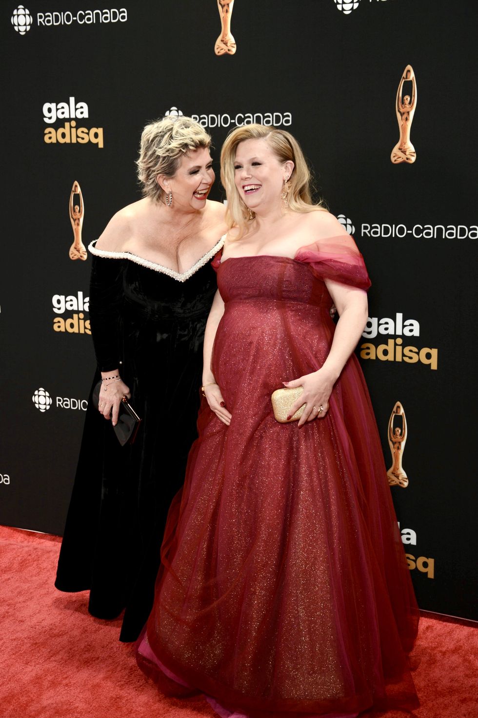 Nathalie Simard et sa fille, \u00c8ve, au Gala de l'ADISQ 2024.