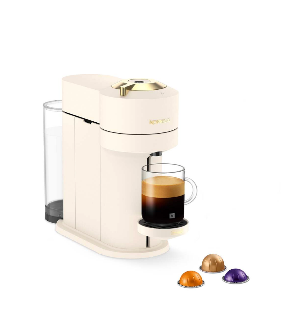Nespresso Vertuo Next beige et dor\u00e9.