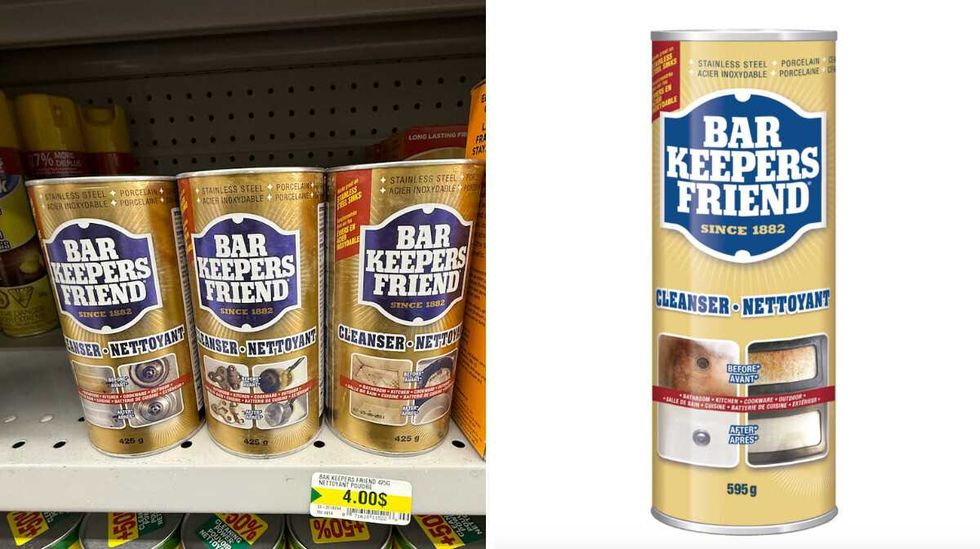 Nettoyant en poudre Bar Keepers Friend.