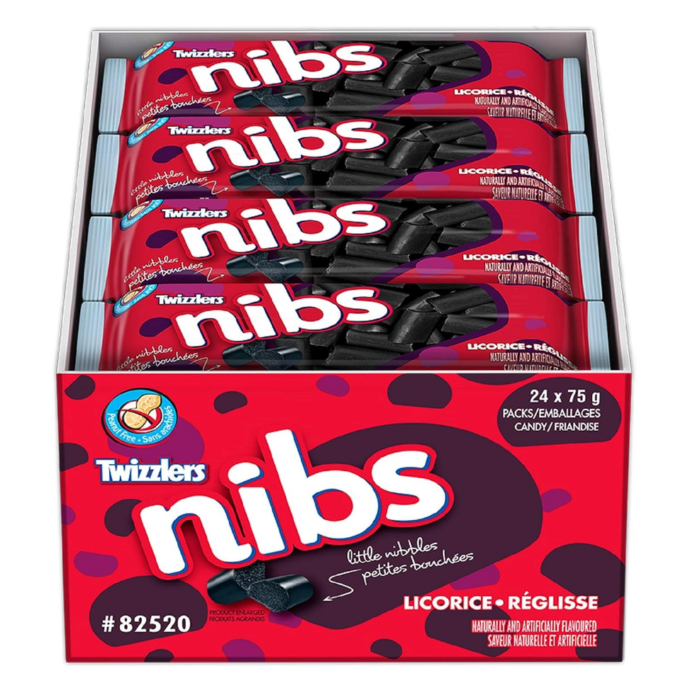 Nibs \u00e0 la r\u00e9glisse noire.