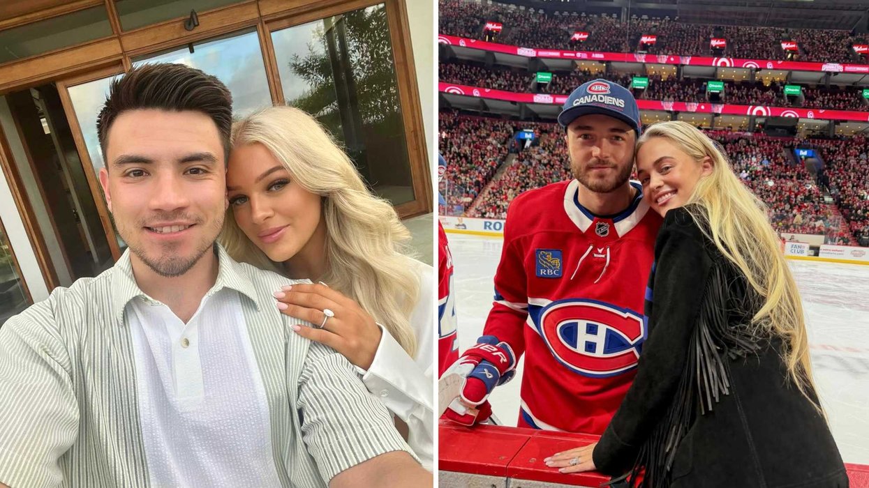 Nick et Caitlin Suzuki. Droite : Noah et Alexa Dobson.