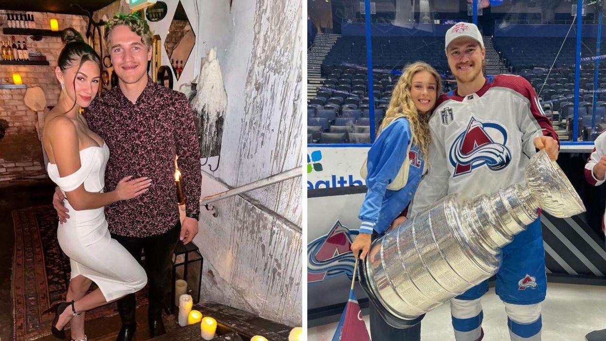 Nicolas Aubé-Kubel et sa fiancée Madison. Droite : Alex-Anne d'OD et son frère Nicolas Aubé-Kubel.