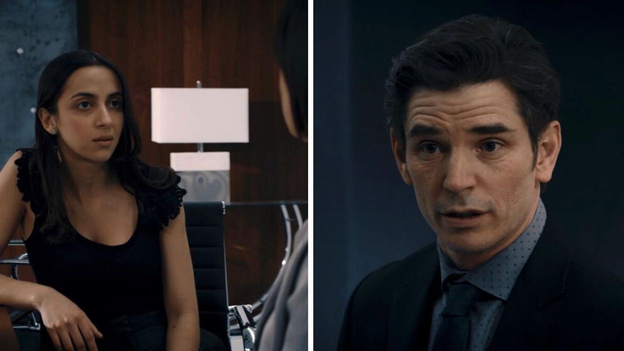 Nour Belkhiria et Sébastien Delorme dans Indéfendable.
