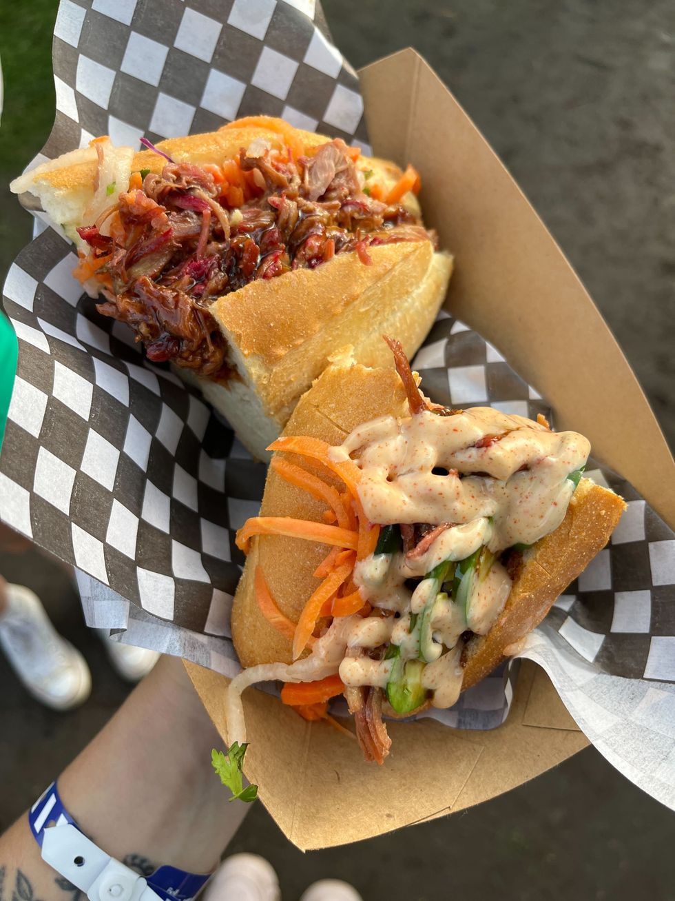 Nourriture \u00e0 Osheaga 2023.