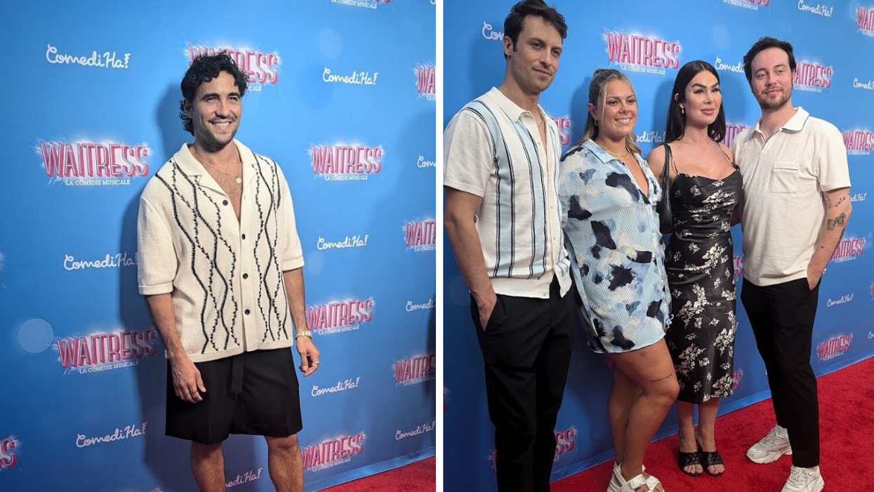 Olivier Dion. Droite : Vincent Bellefleur, Maurane Clément, Gabrielle Marion, Philippe Cormier.