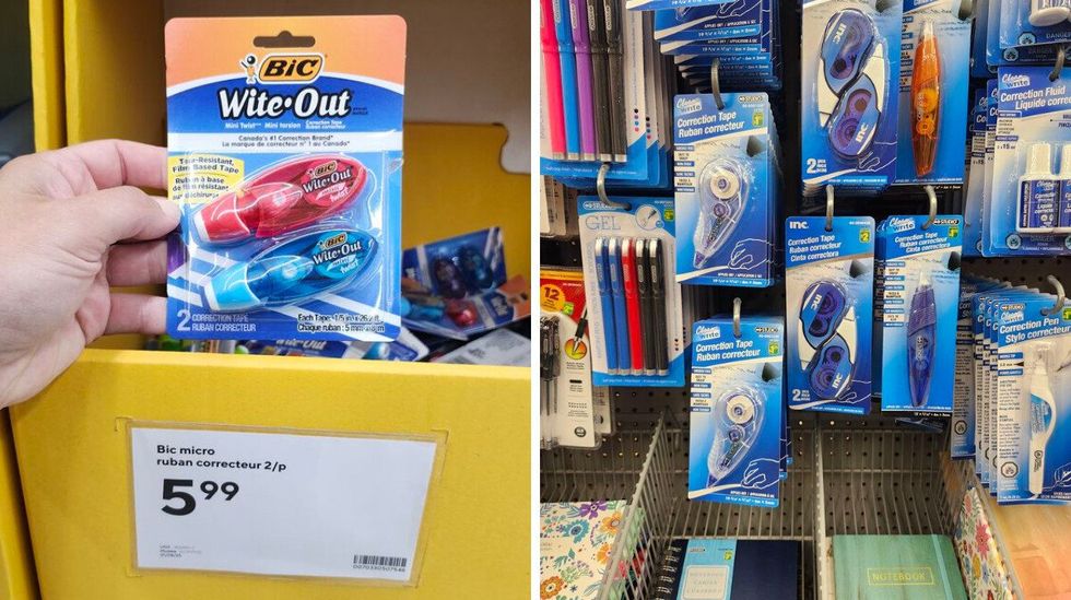 Paquet de 2 rubans correcteurs.