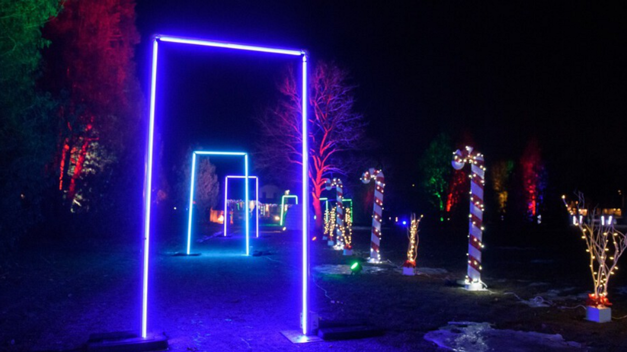 Parcours illuminé.