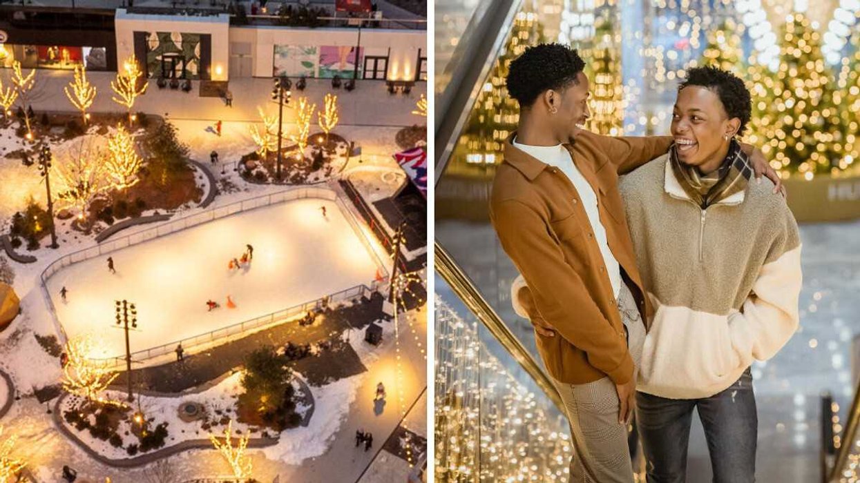 Patinoire illuminée royalmount