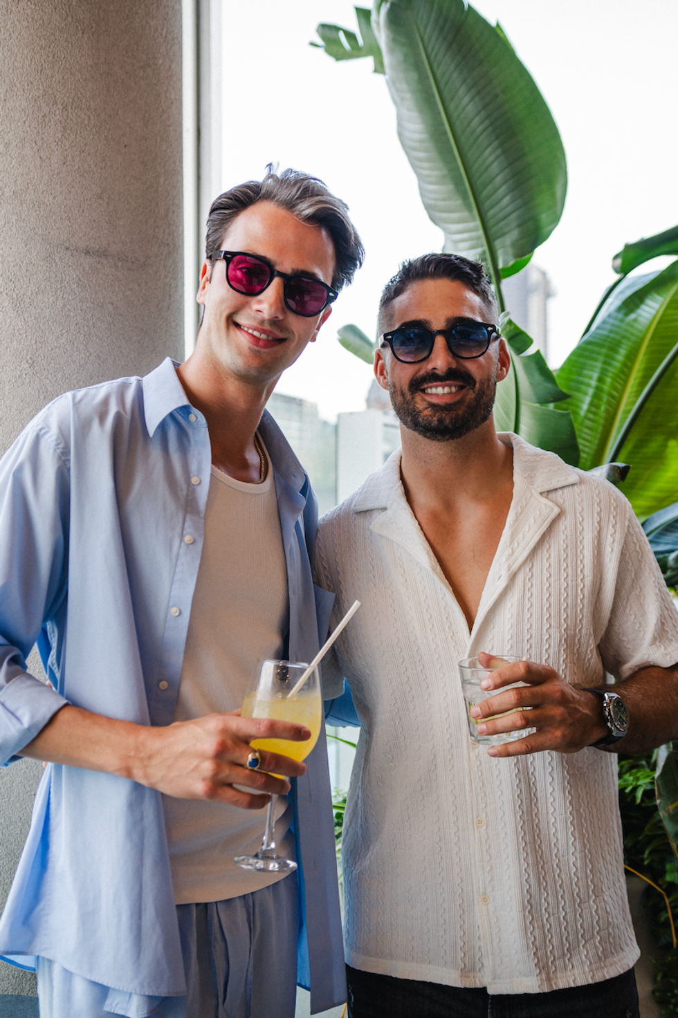 Philippe Cecyre et JS Bergeron sur la Terrasse Carla.