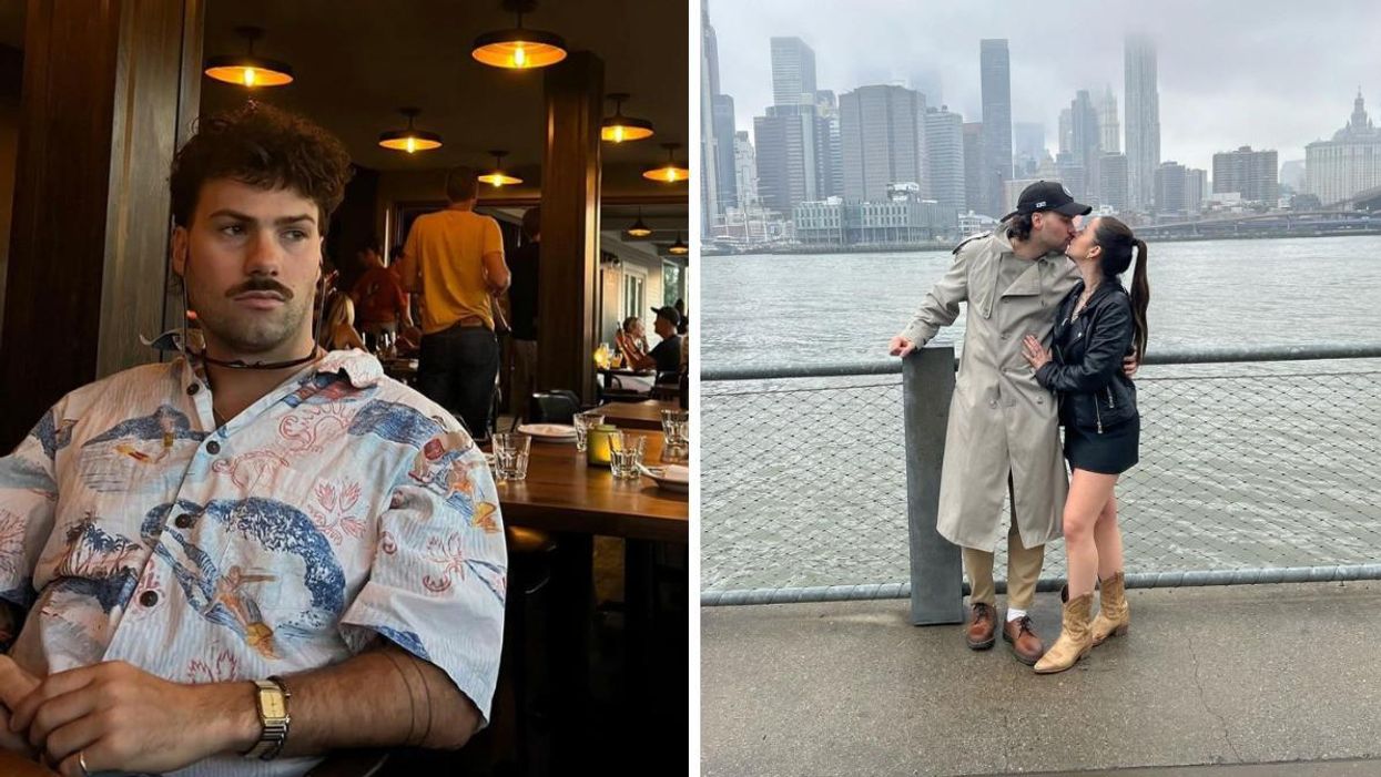 Philippe Pilon d'OD. Droite : Philippe Pilon et sa copine Serena.