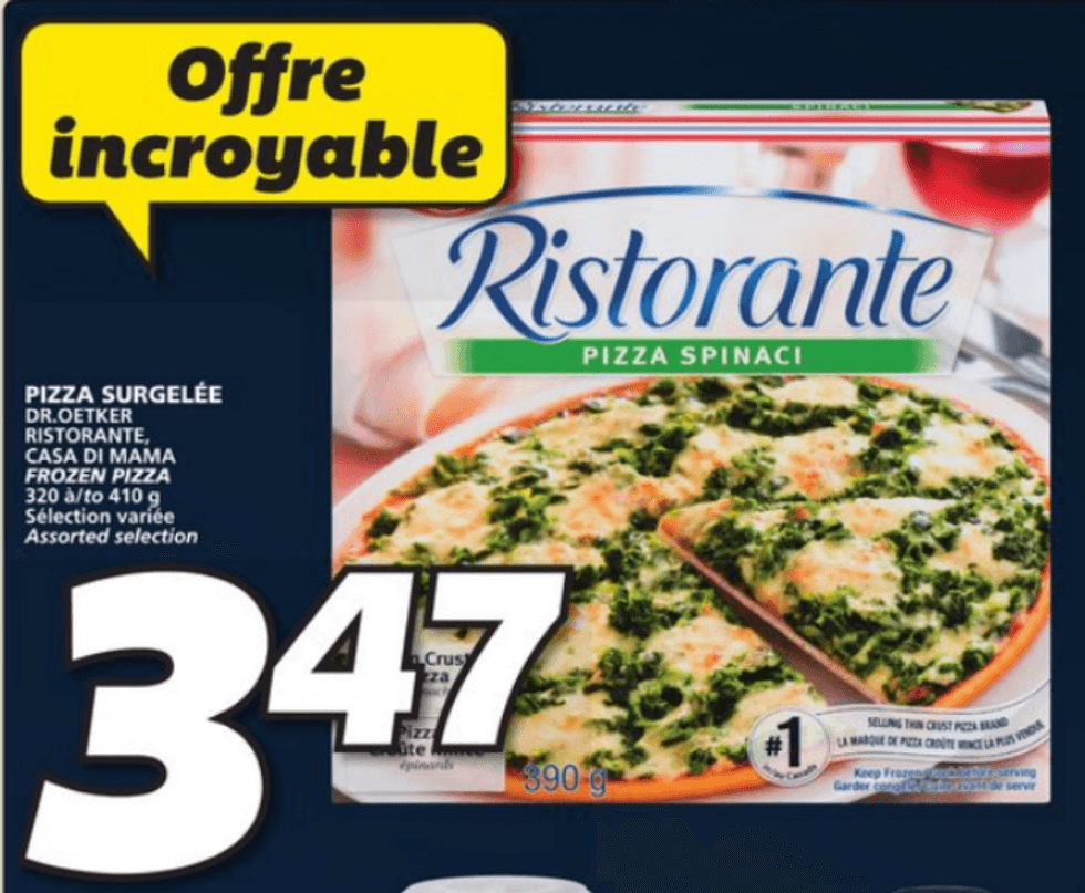 Pizza congel\u00e9e Ristorante.