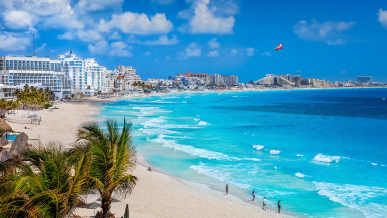 Plage de Cancun au Mexique.