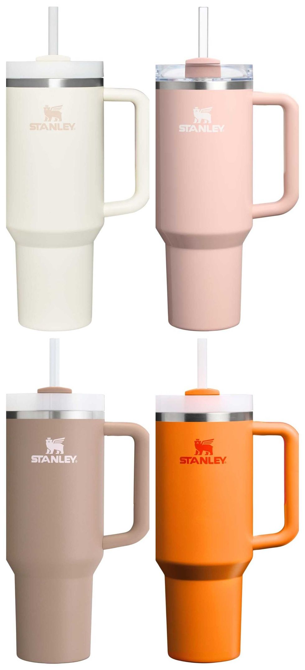 Quatre des gobelets Stanley en rabais sur Amazon.