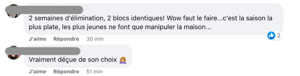 R\u00e9actions apr\u00e8s la mise en danger.