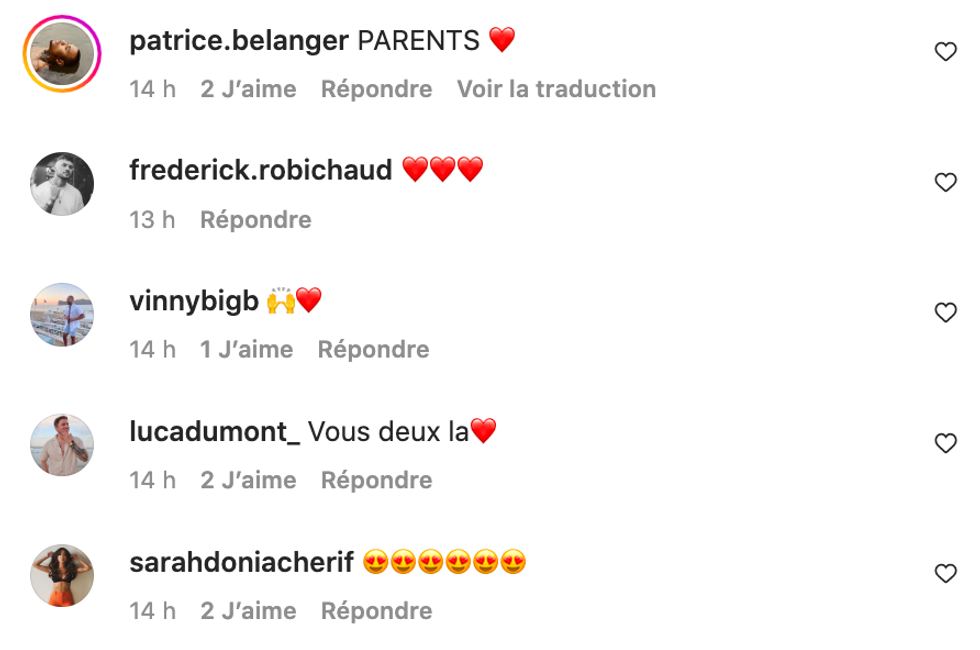 R\u00e9actions d'autres candidats d'OD.