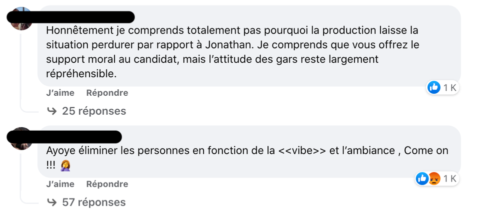 R\u00e9actions face \u00e0 Jonathan d'OD Martinique.