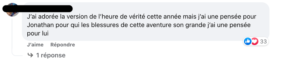 R\u00e9actions face \u00e0 l'Heure de v\u00e9rit\u00e9.