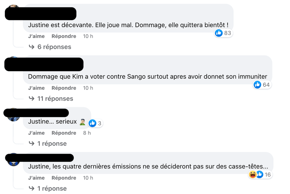 R\u00e9actions suite au d\u00e9part de Sango.