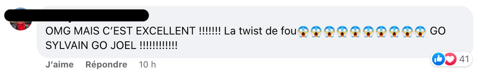 R\u00e9actions suite \u00e0 la 2e \u00e9limination de Sylvain.