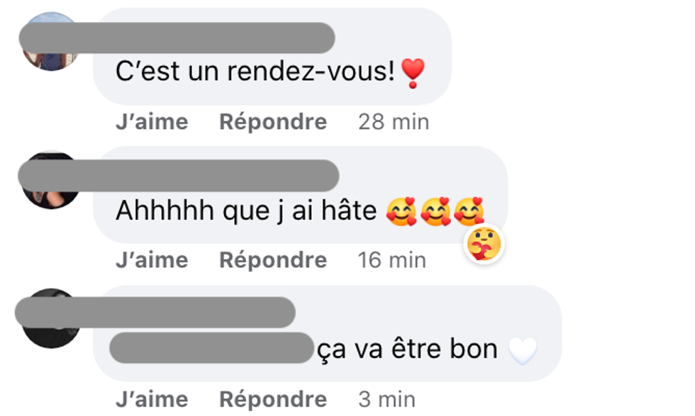 R\u00e9actions sur L'amour est dans le pr\u00e9.