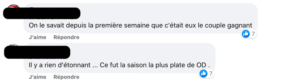 R\u00e9actions sur la finale d'OD Martinique.