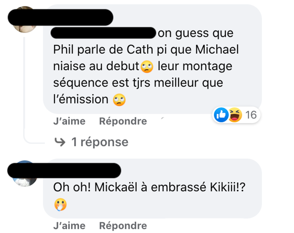 R\u00e9actions sur Occupation Double.