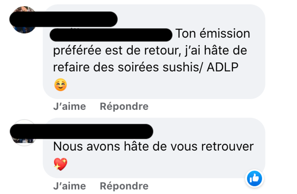 R\u00e9actions \u00e0 l'approche de la onzi\u00e8me saison de L'amour est dans le pr\u00e9.