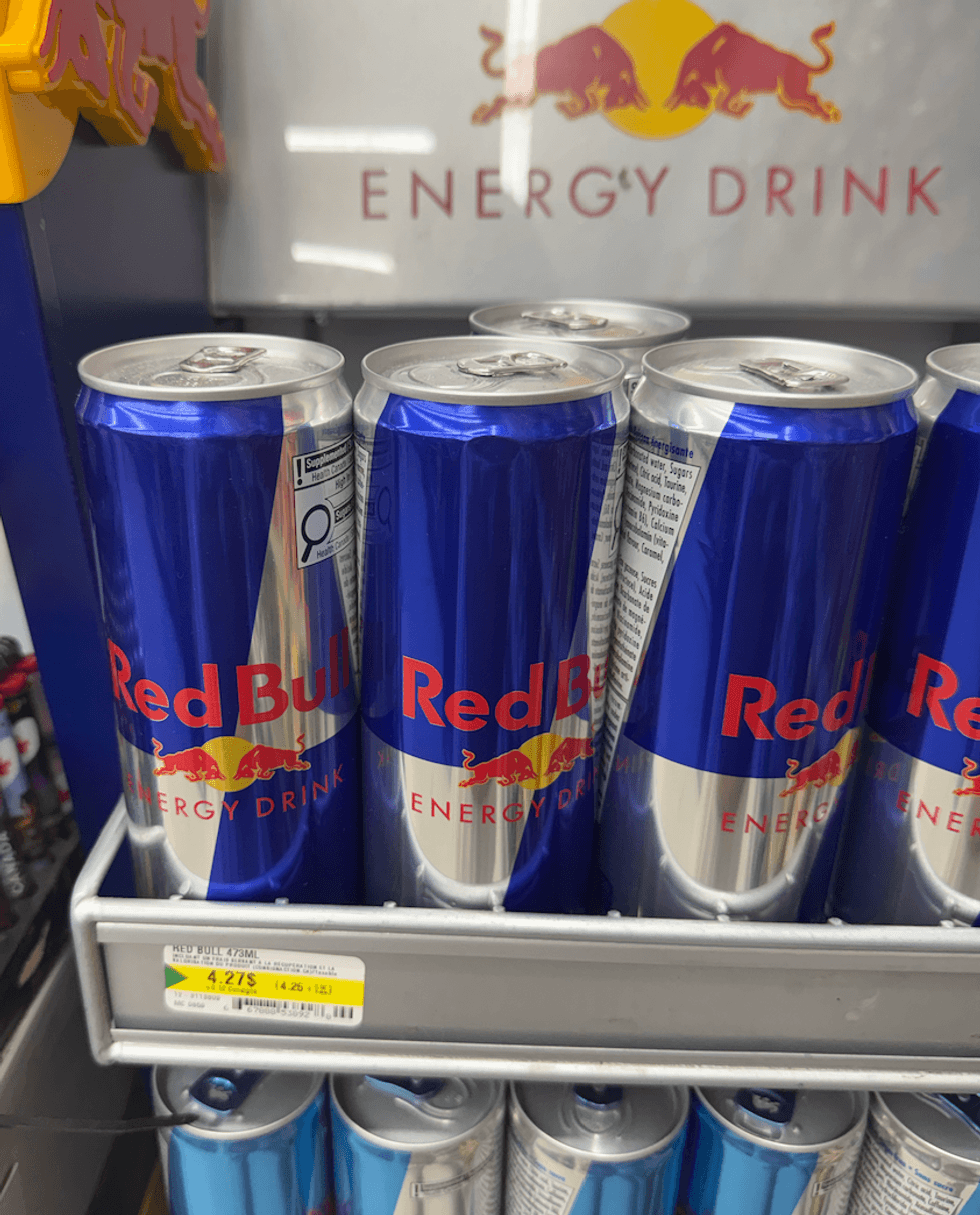 Red Bull vendu au Dollarama.