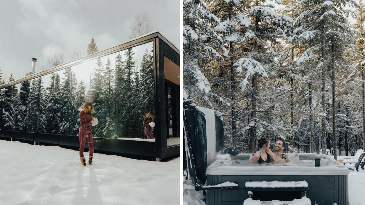 Réflexion maisons miroirs.