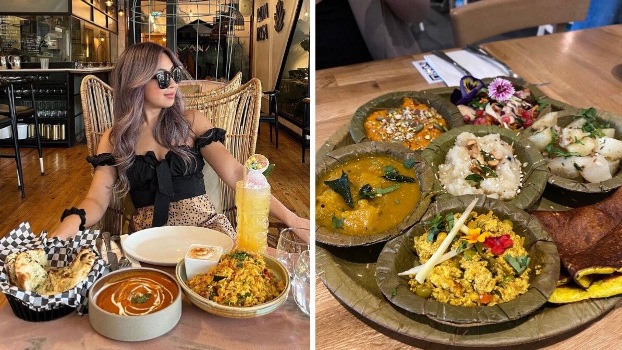 Restaurant India Rosa à Montréal. Droite : Restaurant Tula à Montréal.