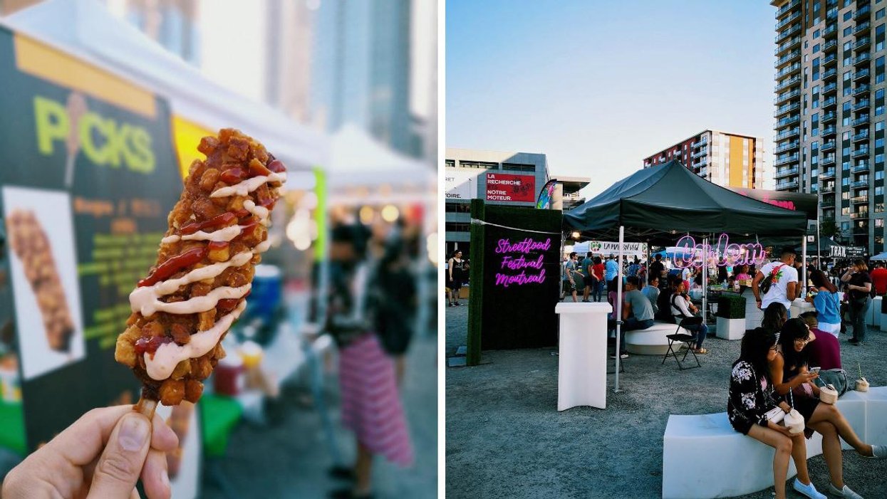 Restaurant Picks au Festival StreetFood Montréal. Droite : Crèmerie Calem au Festival StreetFood Montréal.
