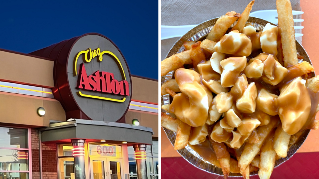 Resto Chez Ashton. Droite : De la poutine.