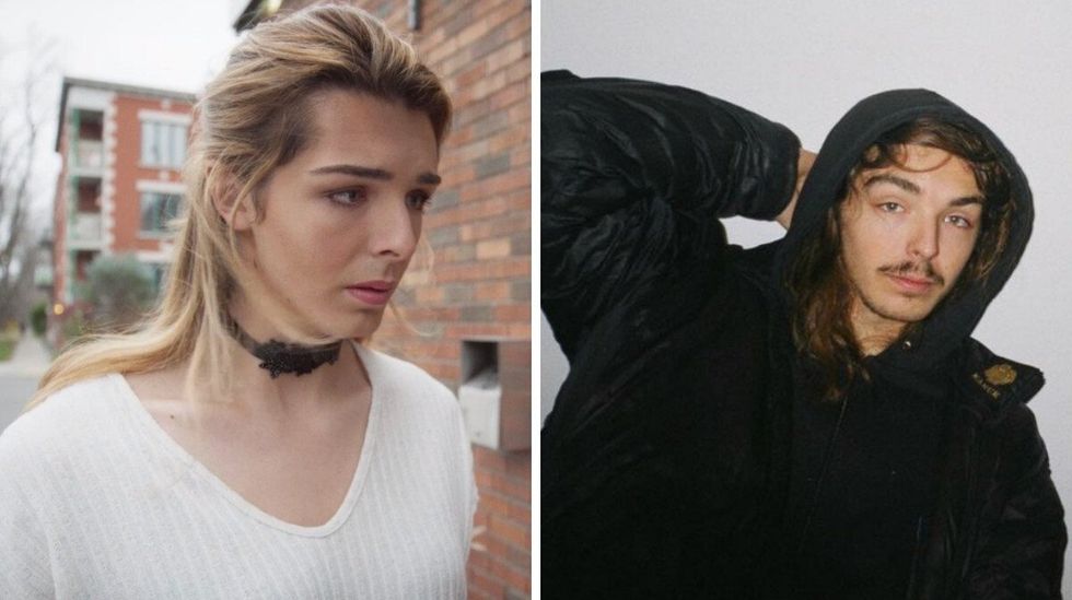 Robin L'Houmeau dans Fugueuse. Droite : Robin L'Houmeau.