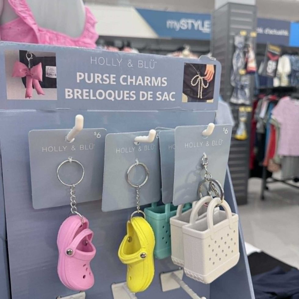 S\u00e9lection de breloques pour sacs en vente au Tigre G\u00e9ant pour 6 $.
