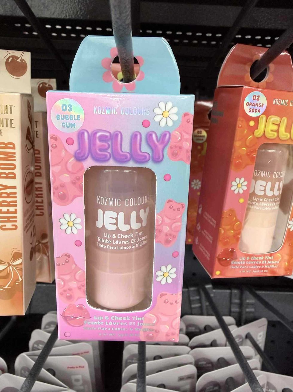 S\u00e9lection de teintes pour l\u00e8vres et joues Jelly en vente au Tigre G\u00e9ant