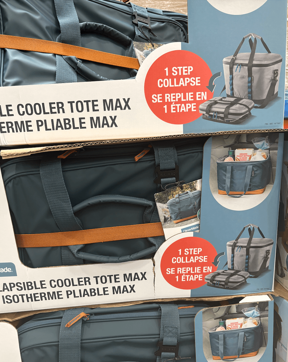 Sac isotherme pliable CleverMade au Costco.