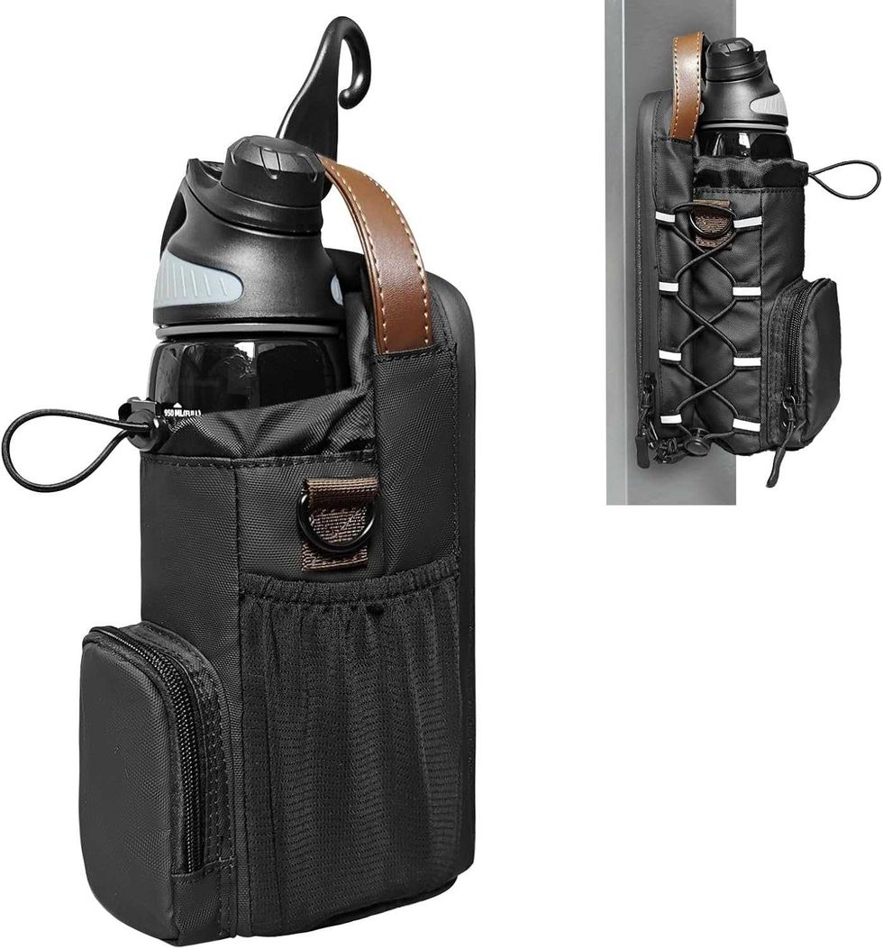 Sac magn\u00e9tique avec porte-bouteille int\u00e9gr\u00e9 et multiples compartiments de rangement \u00e0 vendre sur Amazon Canada.
