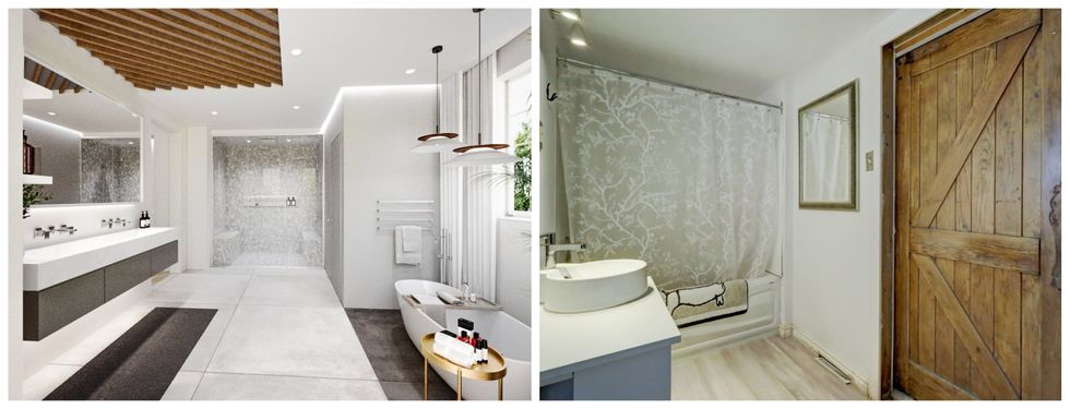 Salles de bain des maisons.