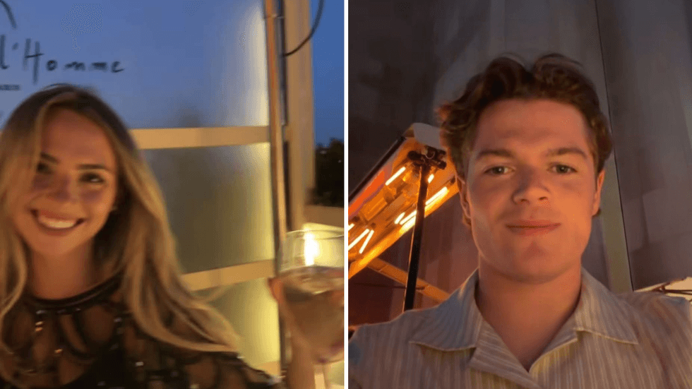 Samantha Boos. Droite : Cole Caufield.