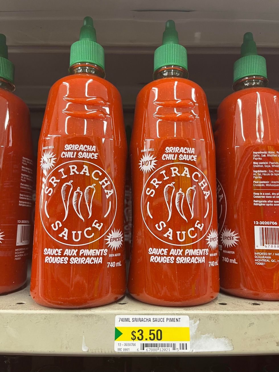 Sauce Sriracha.