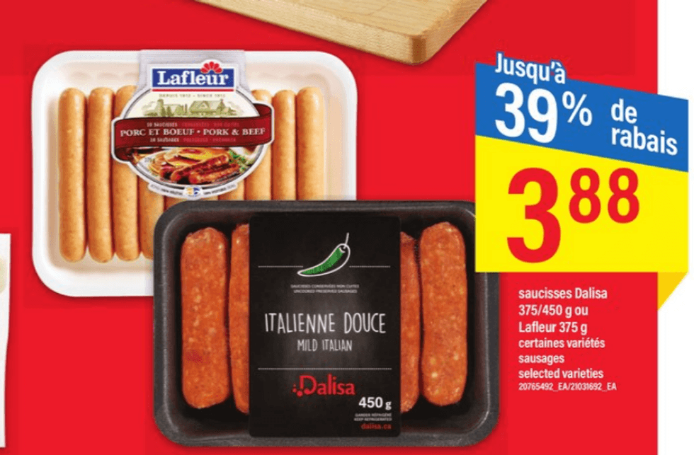 Saucisses.
