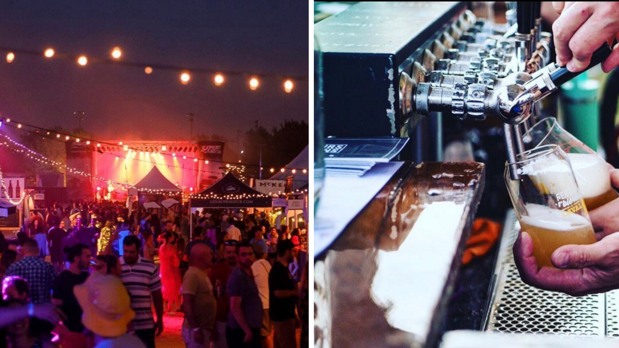 Scène de spectacle. Droite : Bières.